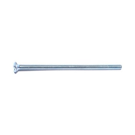 Midwest Fastener #6-32 x 3 in Phillips Flat Machine Screw, Zinc Plated Steel, 100 PK 07270